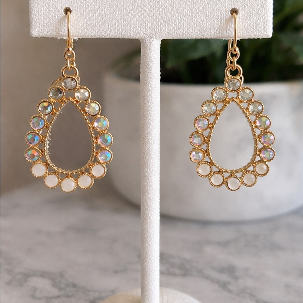 Crystal dangle earrings